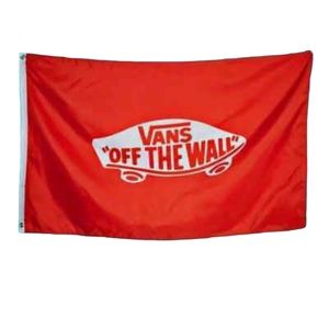 💖MEGA SALE💖VANS Off the Wall Banner Flag 30x48" Skateboard Red VN0A45WUNOA